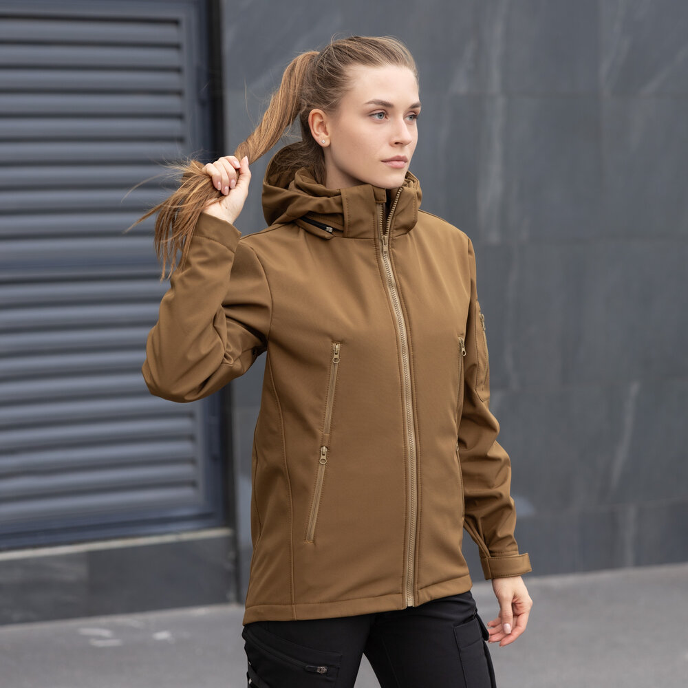 Жіноча весняна куртка койот Pobedov Motive, фото 8