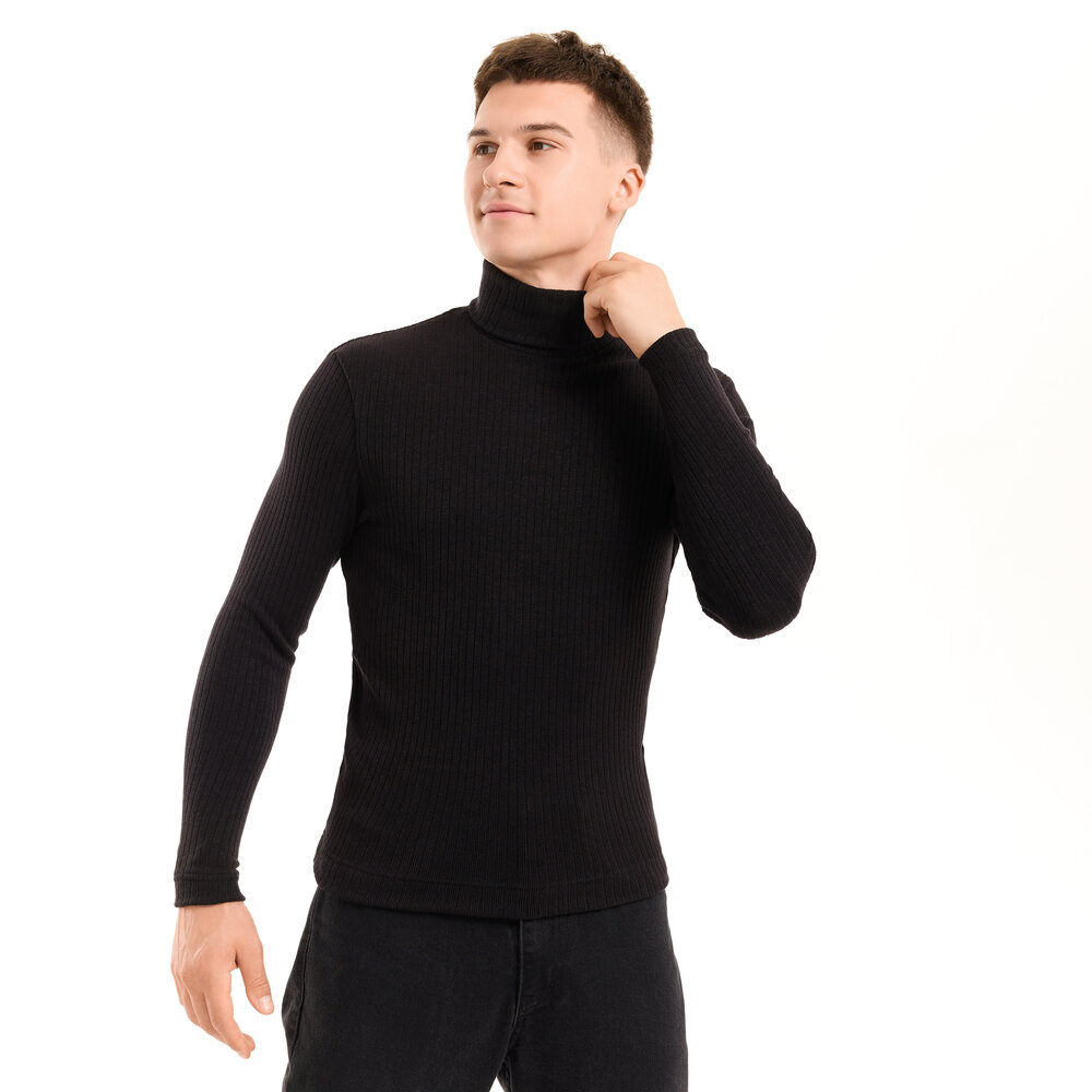 Мужской гольф Pobedov Prestige. Черный гольф для мужчин осенний весенний. Гольф ангора мужской