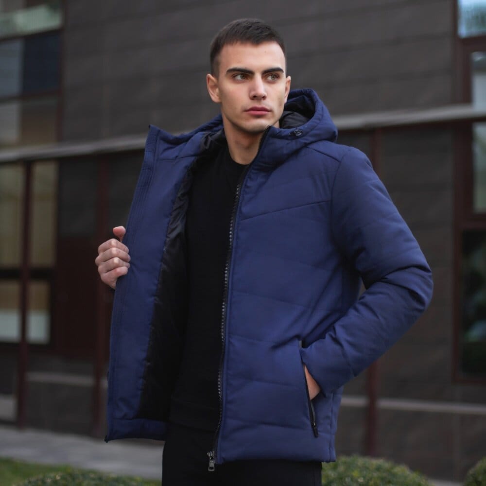 чоловіча зимова Куртка з капюшоном Pobedov Winter Jacket Dzen, фото 4
