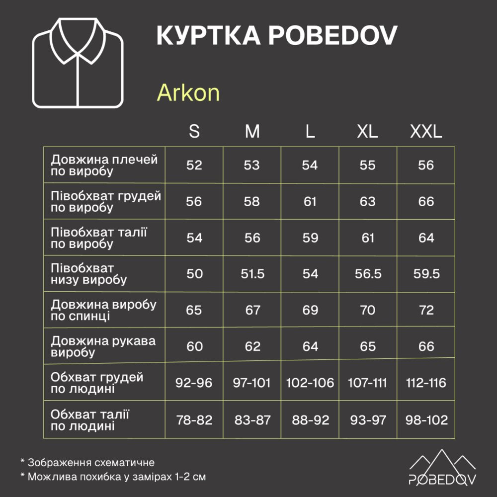 Куртка Pobedov Arkon Чорний M OWku3 168Mba, фото 8