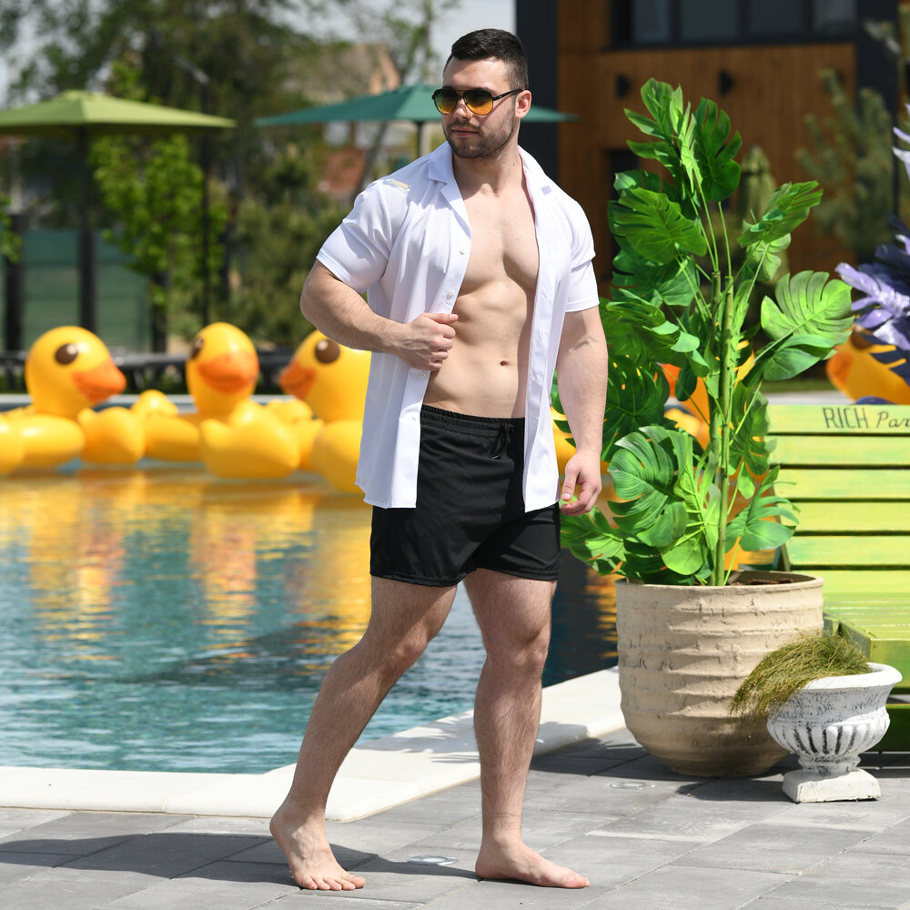 Плавательные шорты мужские темно-синий Pobedov Pool day, фото 7