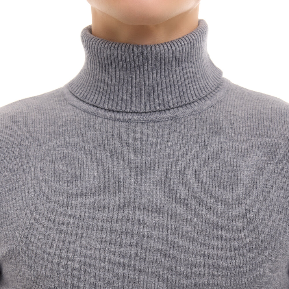Чоловічий сірий гольф Pobedov Neck. Гольф чоловічий осінь зима, фото 6