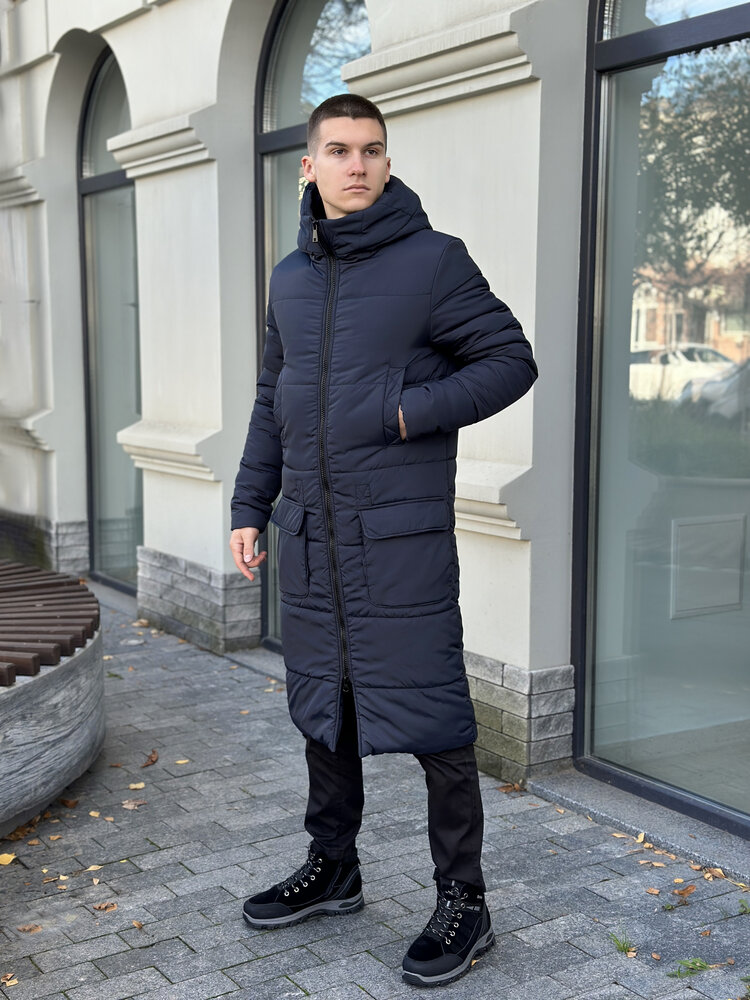 Чоловіча зимова куртка темно-синя Pobedov Tank 2XL