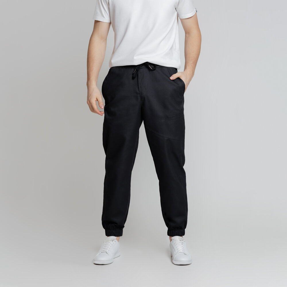 Мужские темно-серые джоггеры весенние с карманами Pobedov Vortex