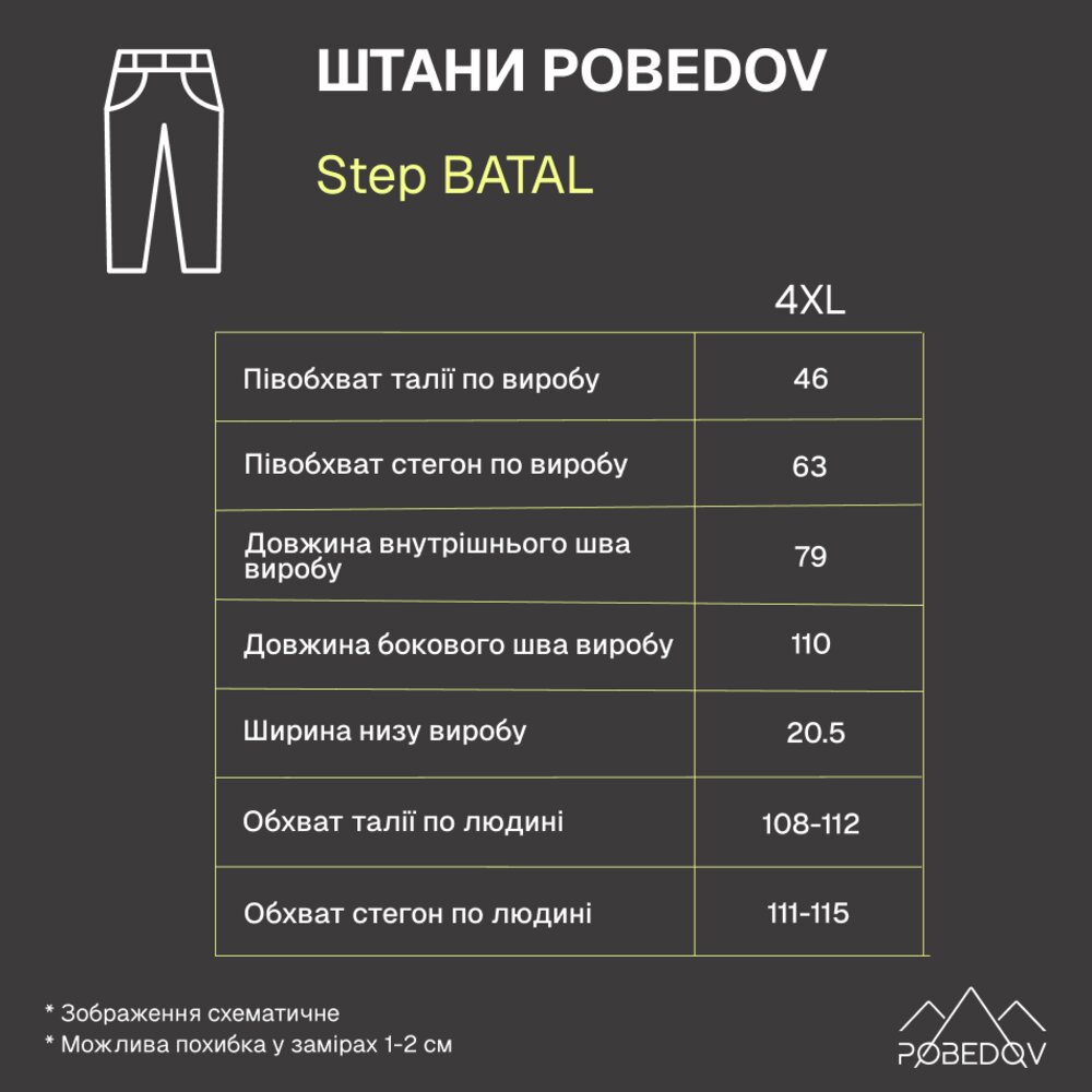 Чоловічі штани карго демісезонні темно-сірі котонові Pobedov Step, фото 7