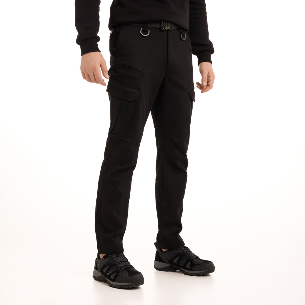 Зимние тактические брюки чёрные Pobedov trousers Tactical ЗИМА L