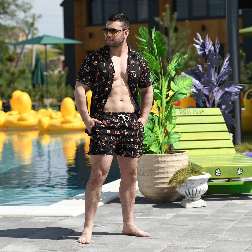 Плавальні шорти чоловічі Pobedov Pool day Totem, фото 6
