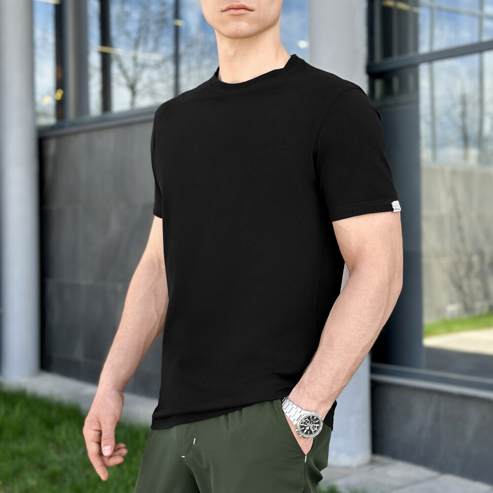 Чоловіча футболка бавовняна Pobedov Peremoga чорна