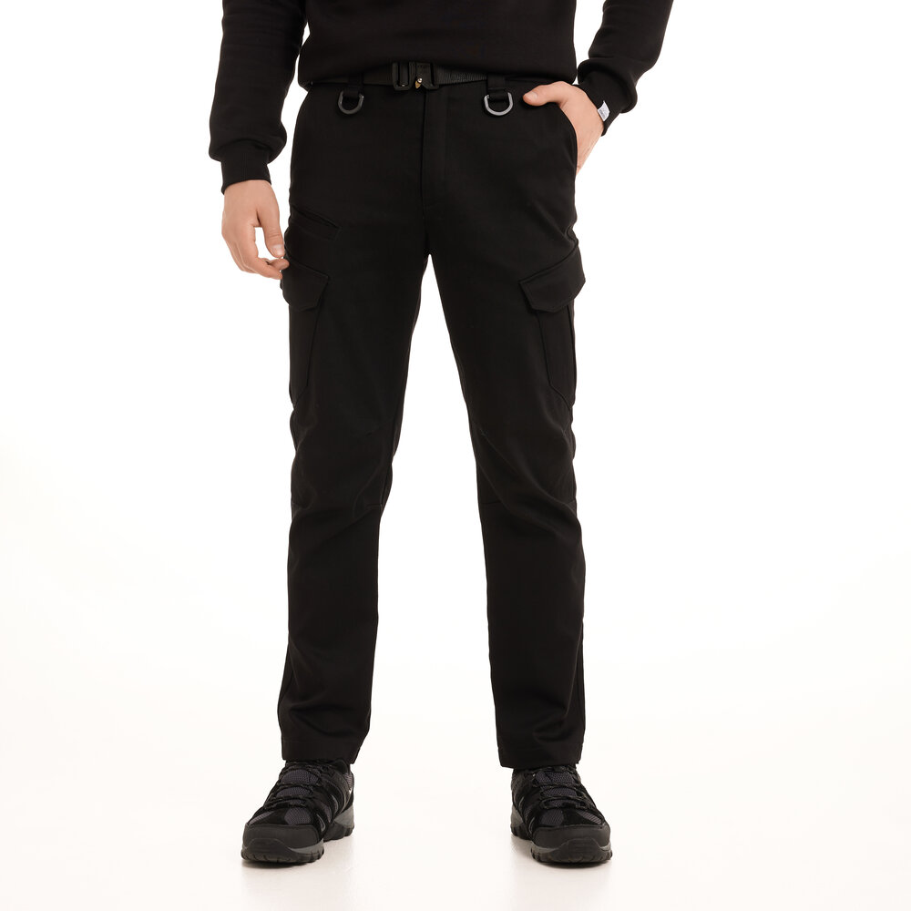 Зимові тактичні брюки чорні Pobedov trousers Tactical ЗИМА S, фото 5